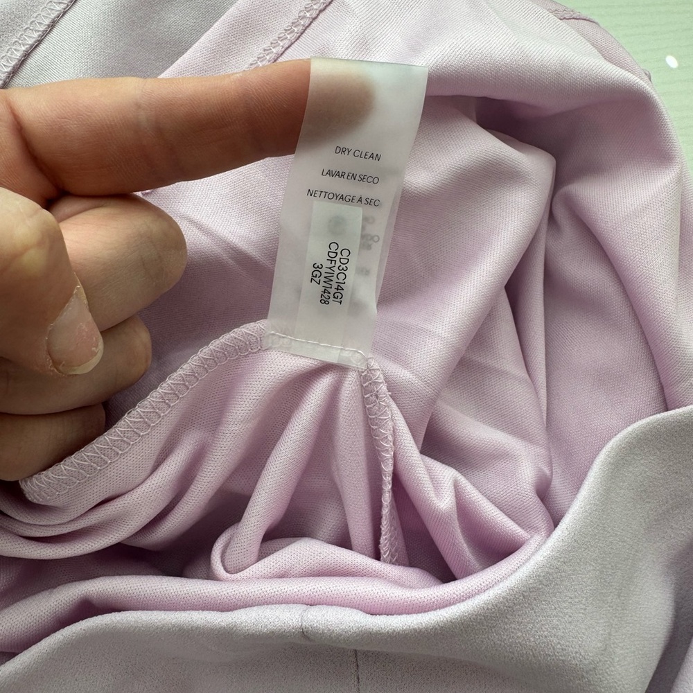 Calvin Klein Lavender Flutter Sleeve Sheath Dress Size 6 NWT - Picture 7 of 7